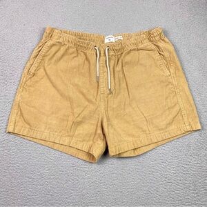Quiksilver Corduroy Shorts Mens Size XL Elastic Waist Drawstring Beach 4" Inseam
